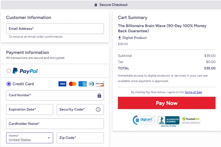 Buy Billionaire Brain Wave online